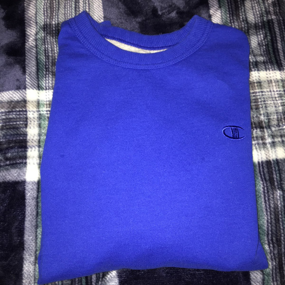 royal blue champion crewneck